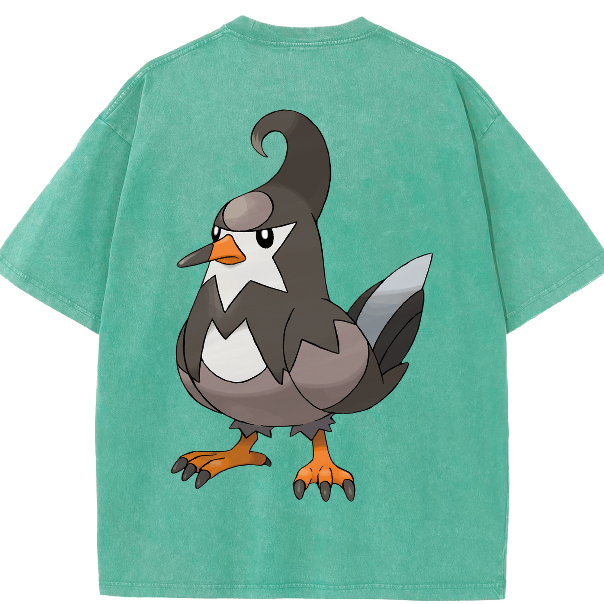 （画像用） ポケットモンスター Pokémon 綿100% ヴィンテージ風 半袖Tシャツ（背面プリント）